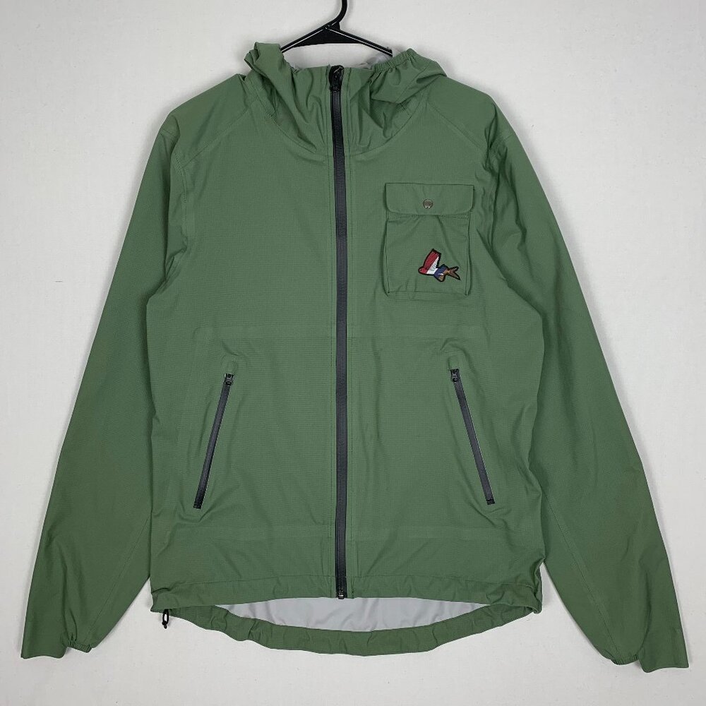 Cafe Du Cycliste Alizee Rain Jacket Green Unisex Large